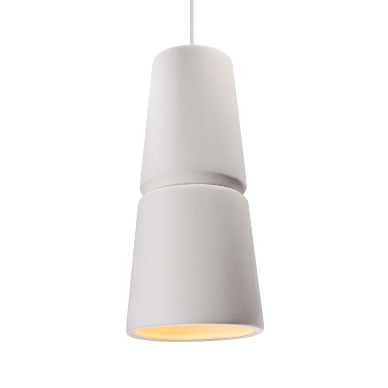 Carson Carrington Salleryd Polished Chrome Large Pendant - Polished Chrome, Bisque