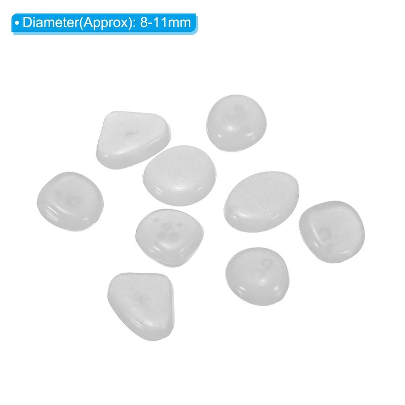 200pcs Glow Rocks 8-11mm Decoration Pebbles Luminous Stones Decor