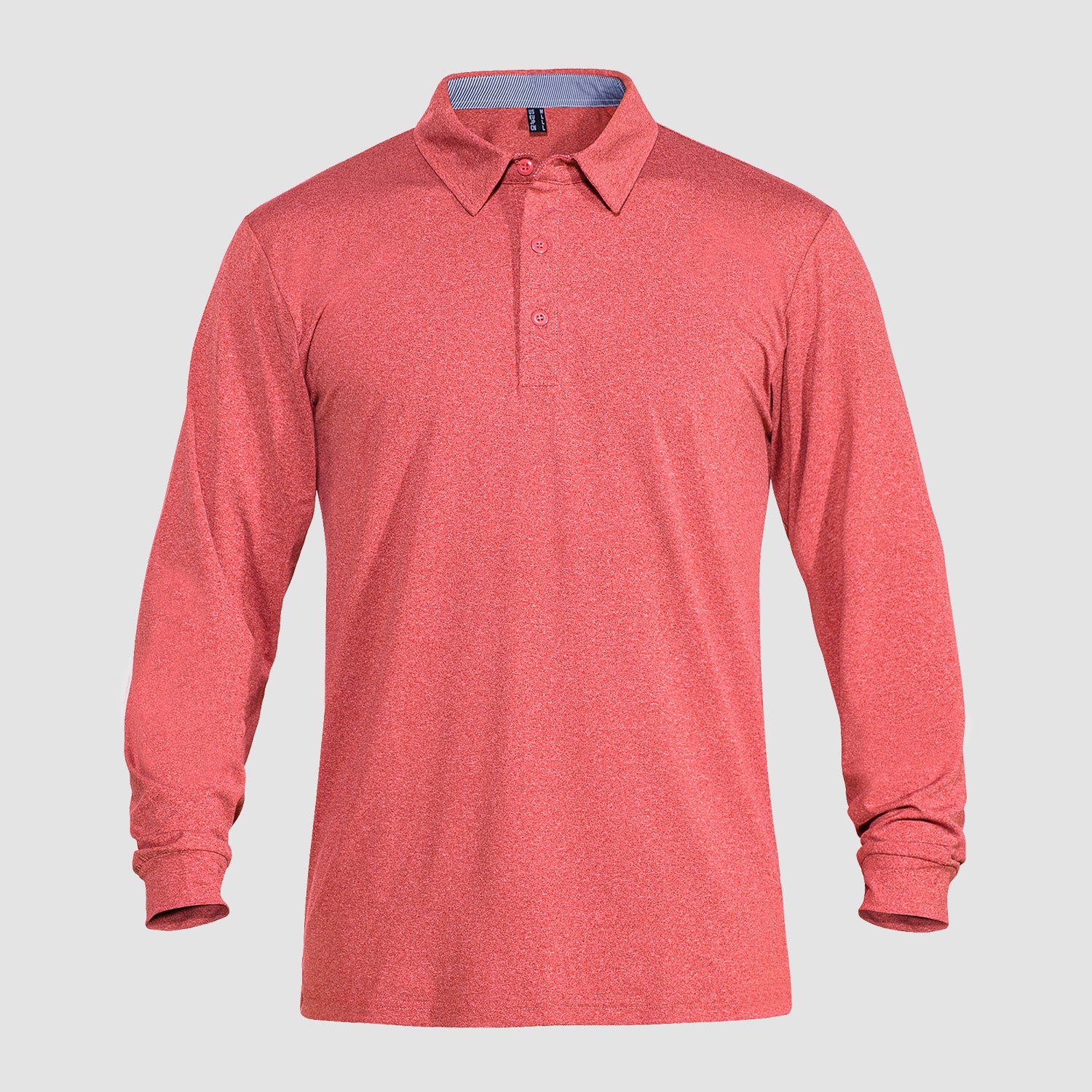 Men's Polo Shirts Long Sleeve Golf Shirts Quick Dry Performance Pique Jersey Sport