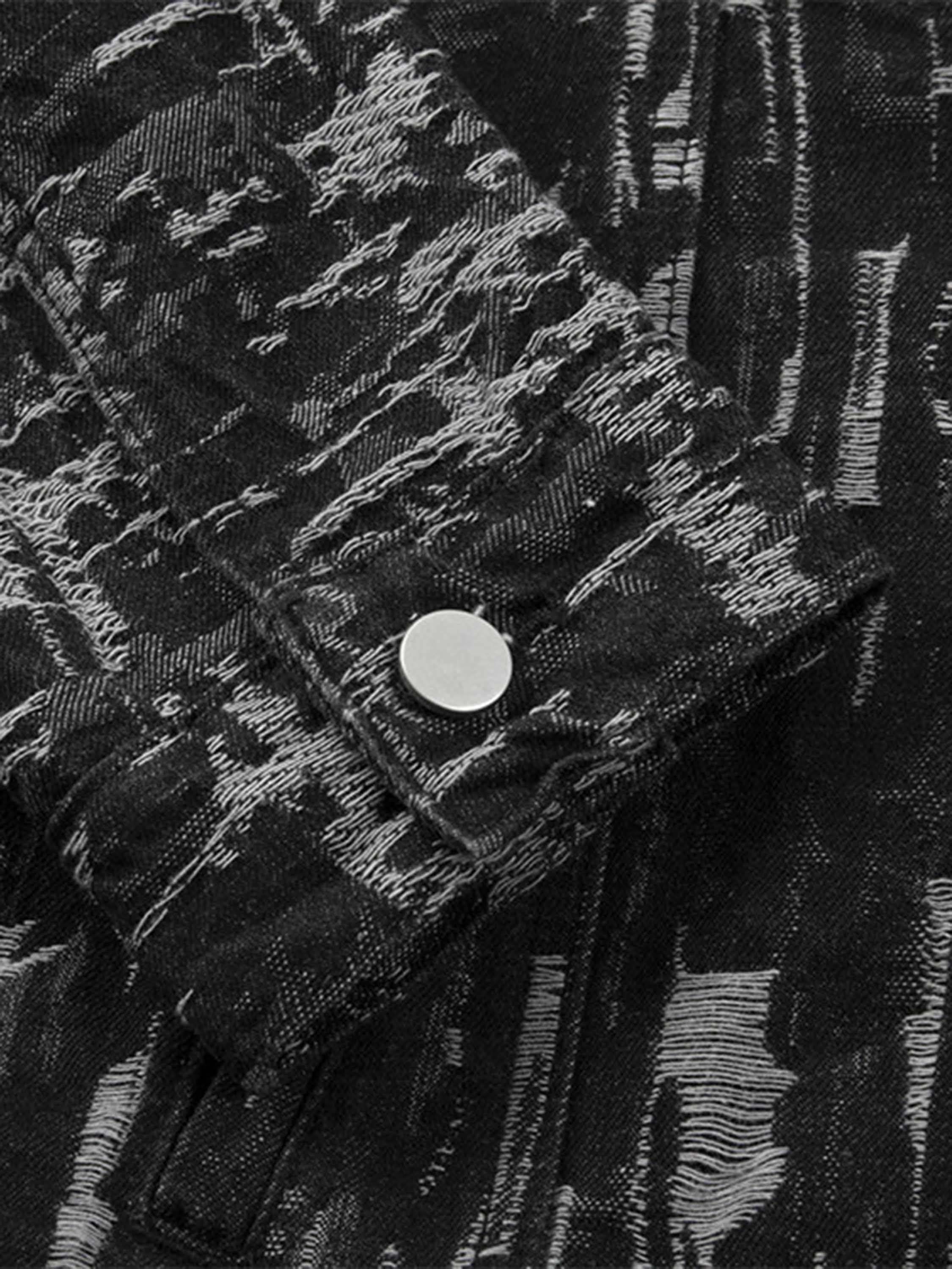 The Vimiaparty American Hip-hop Does Not Specify The Hole In The Denim Jacket