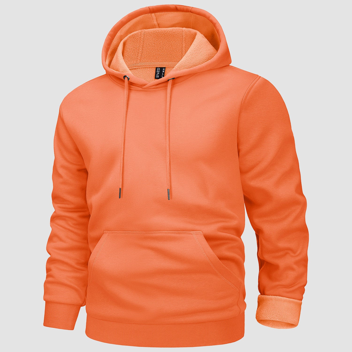 Men's Hoodies Fleece Lined Sweatshirts Casual Athletic Workout Pullover With Kanga Pocket
