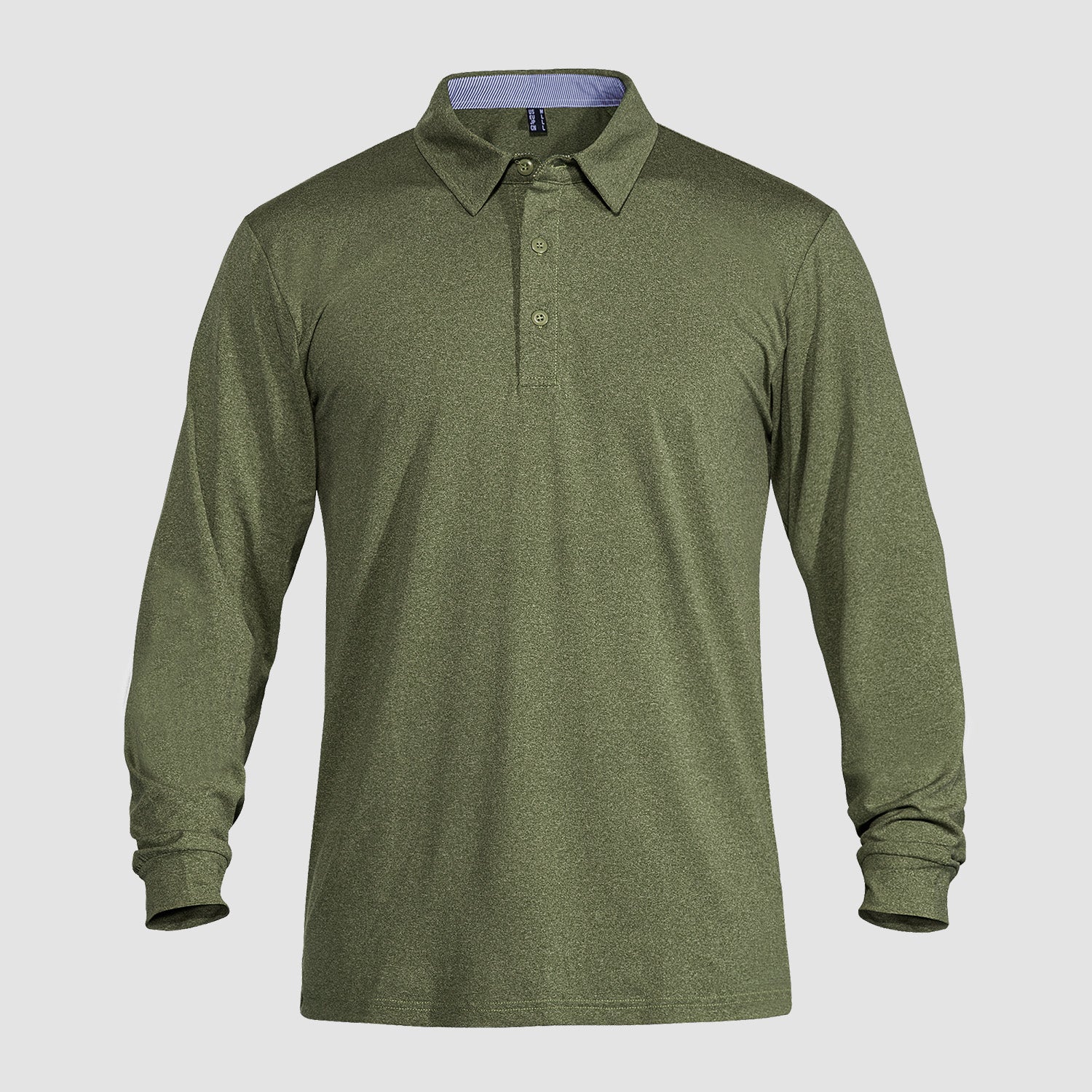 Men's Polo Shirts Long Sleeve Golf Shirts Quick Dry Performance Pique Jersey Sport