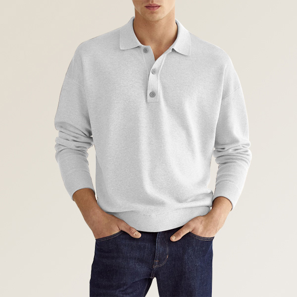 Men's casual lapel top