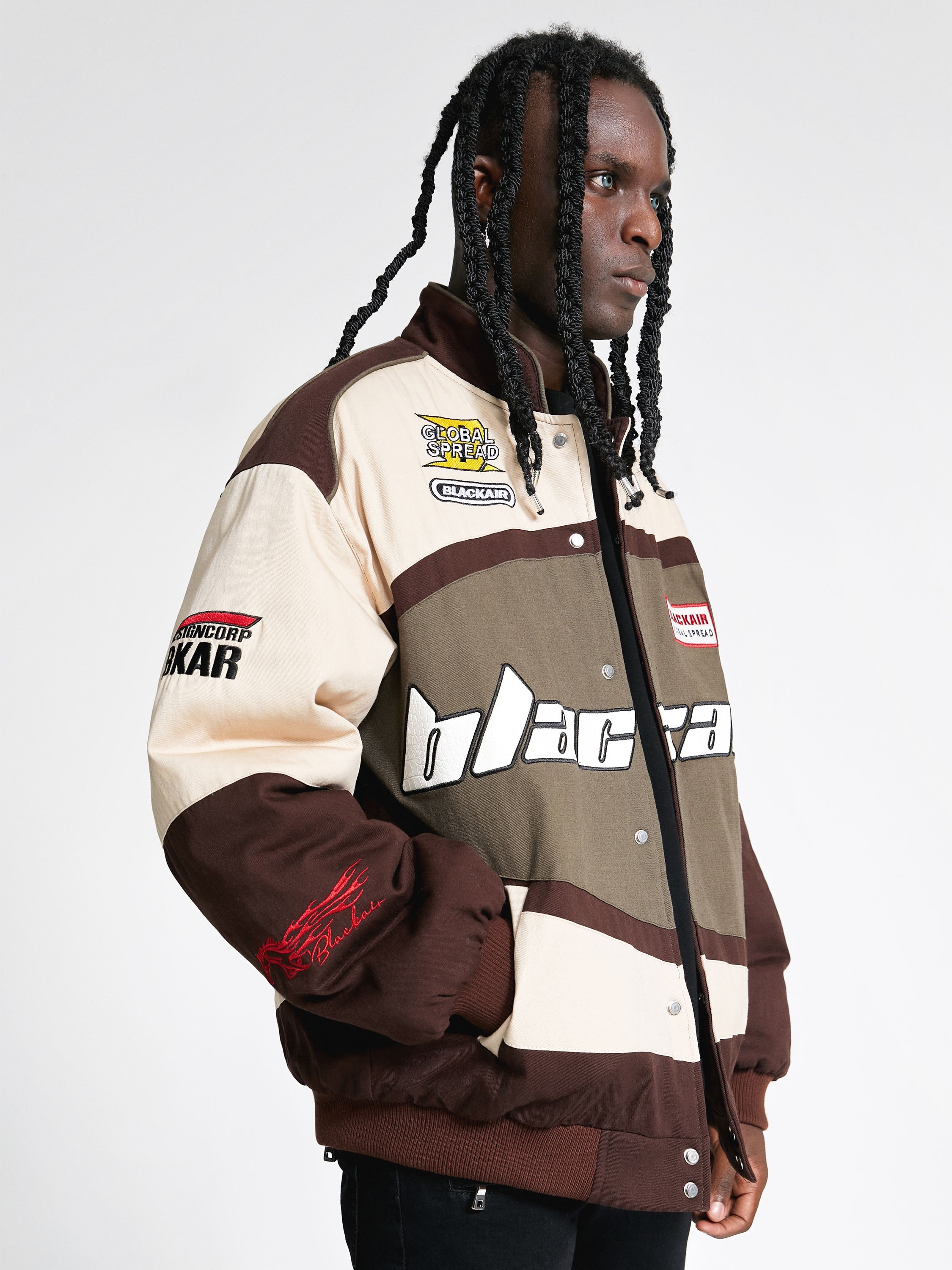 The Vimiaparty Retro Style Quilted Racing Jacket