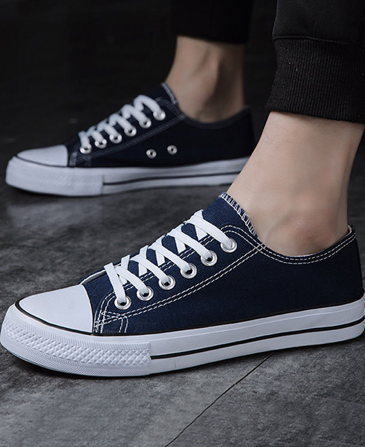 Casual Plain Strappy Breathable Canvas Flats Shoes