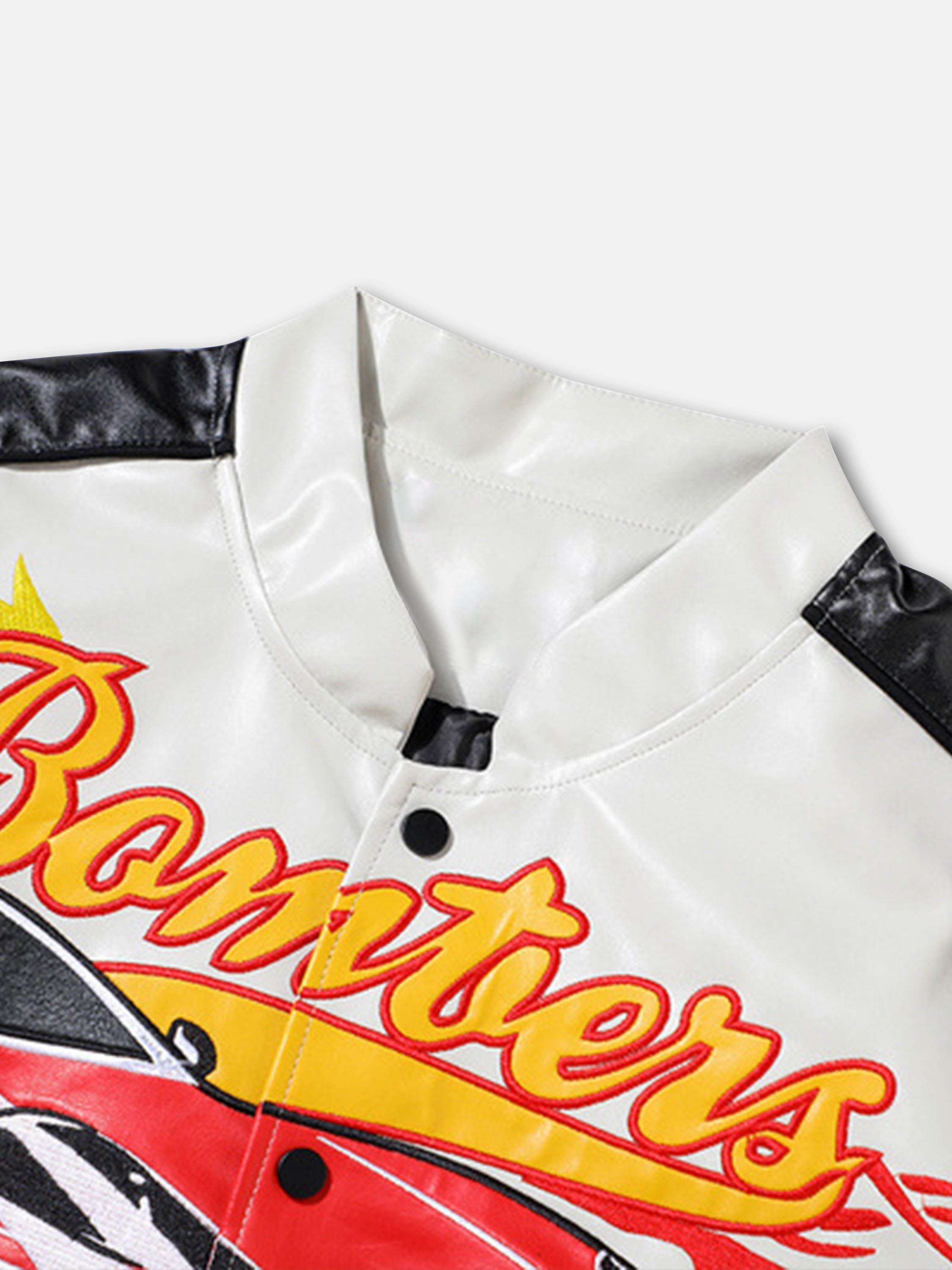 The Vimiaparty American Street Biker Baseball Suit Racing Suit Jacket