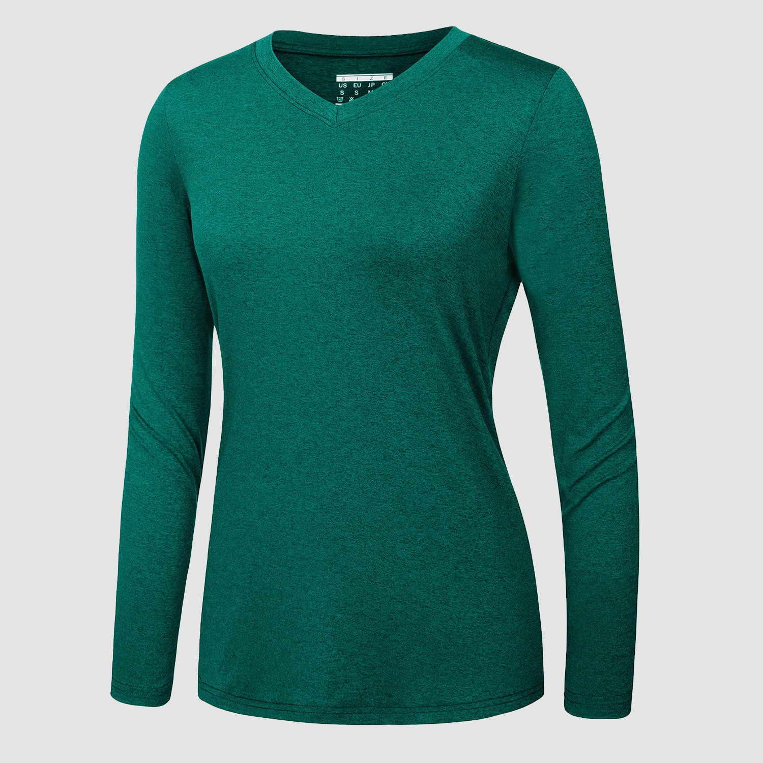 Women's Long Sleeve Shirt V Neck SPF Shirts UPF 50+ Quick Dry Workout Hiking Tee Shirts Rashguard