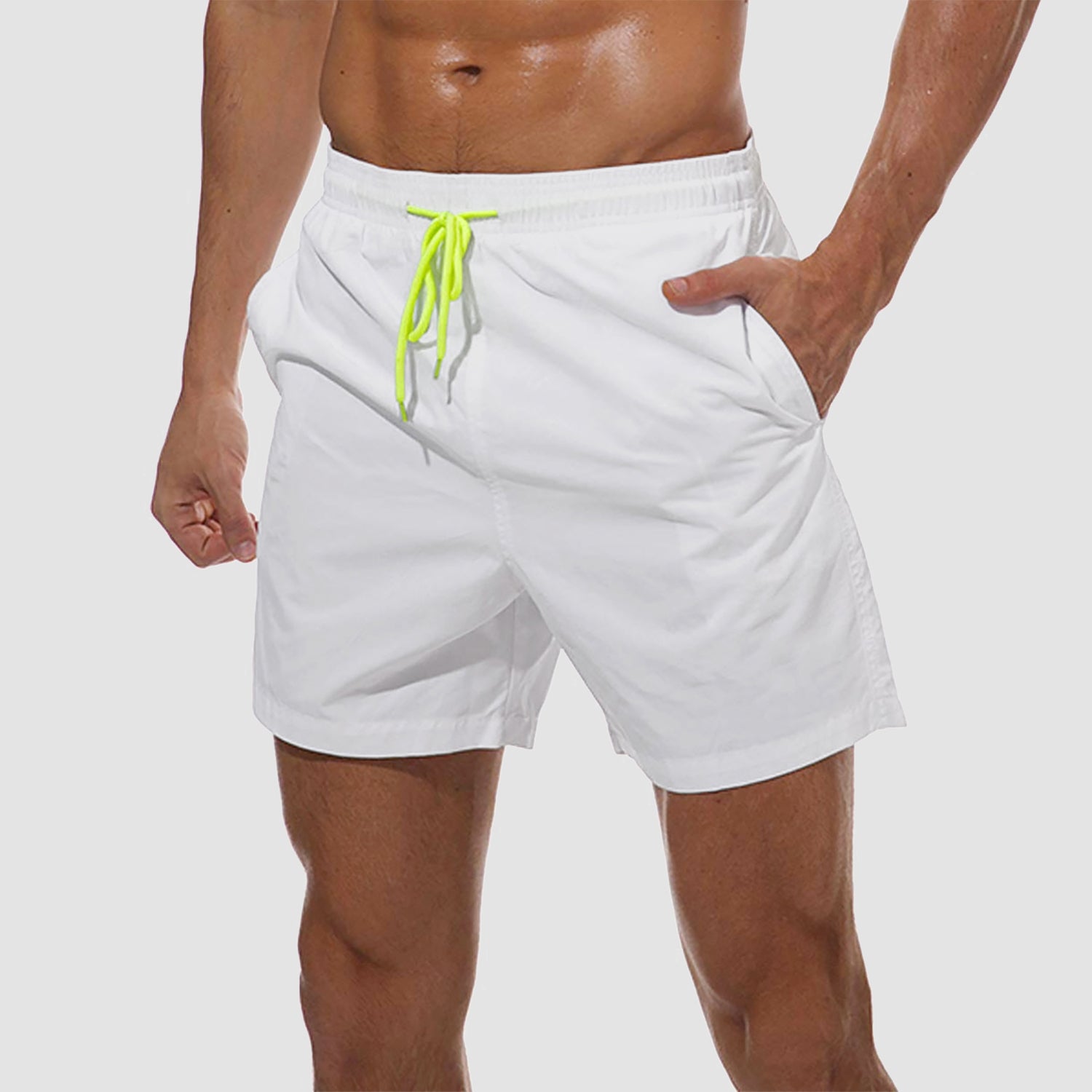 Men's Quick Dry Swimming Trunks with Mesh Lining Beach Shorts Boardshorts Multi Pockets