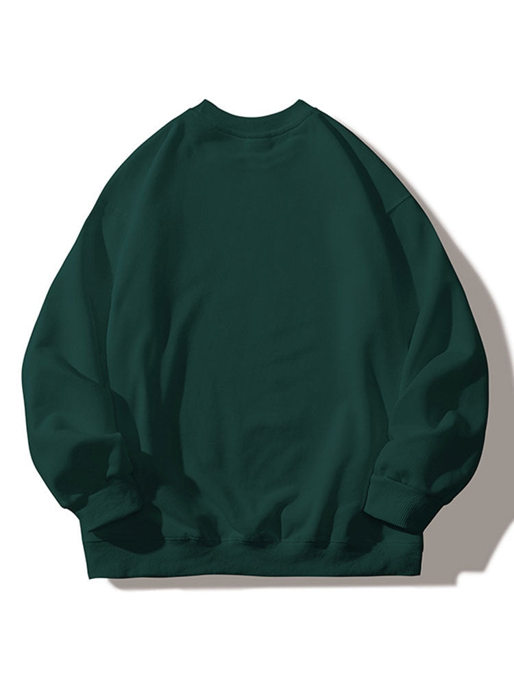 Chicago Print Crew Neck Relaxed Sweatshirt