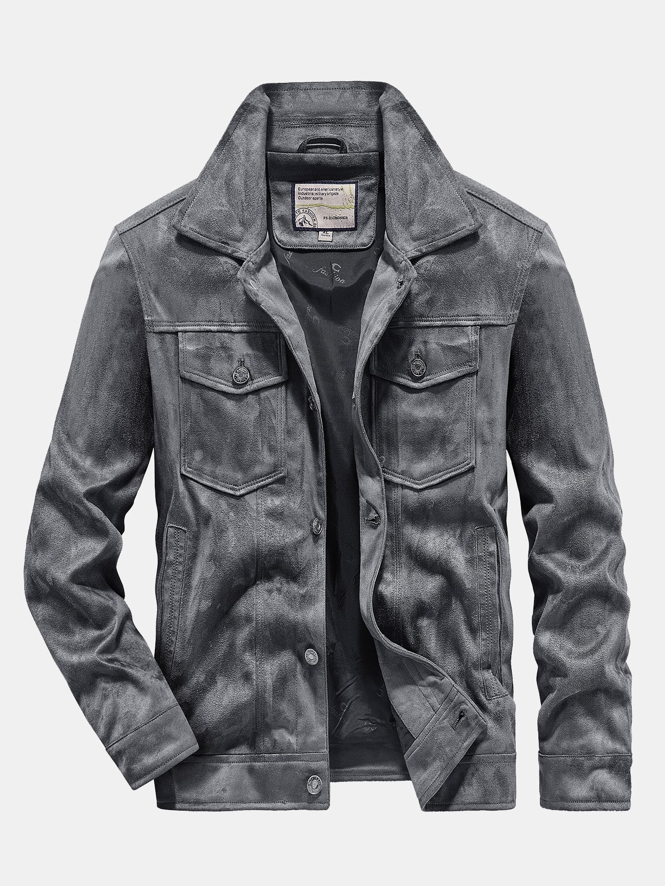 Faux Suede Jacket