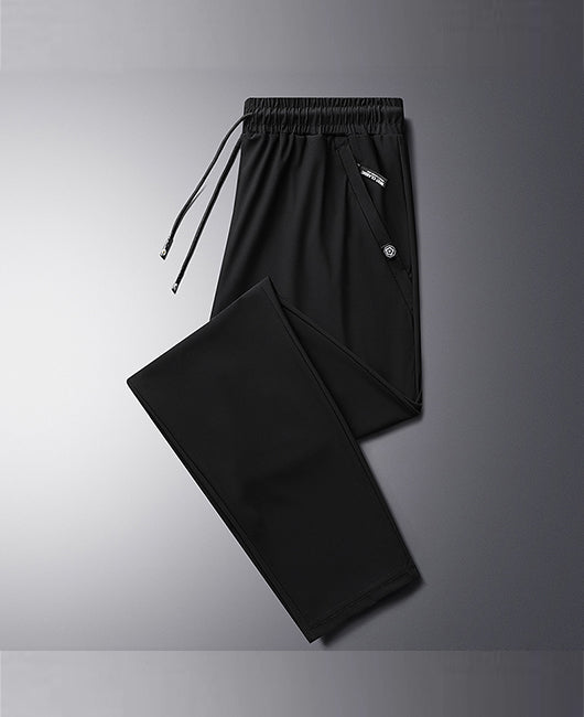 Men Drawstring Breathable Straight Pants