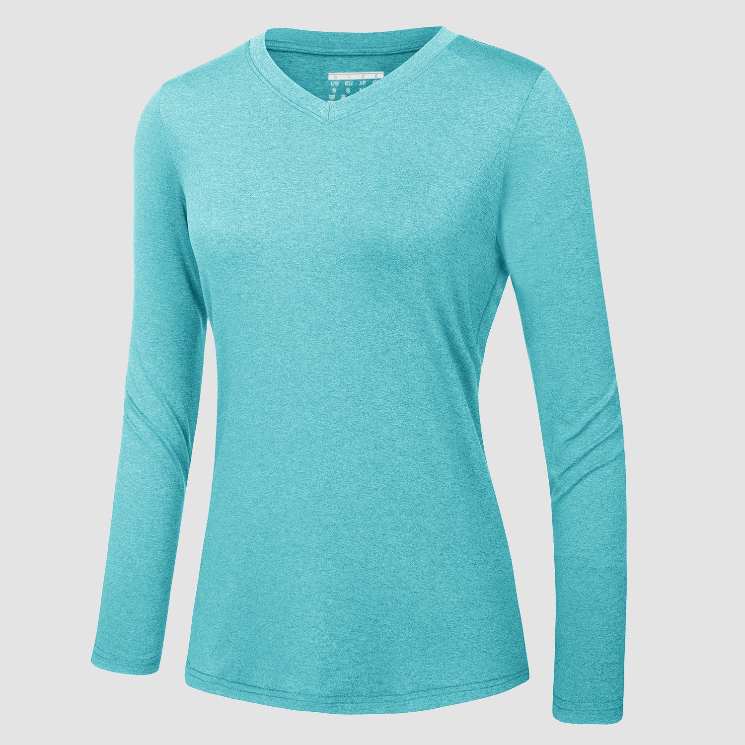 Women's Long Sleeve Shirt V Neck SPF Shirts UPF 50+ Quick Dry Workout Hiking Tee Shirts Rashguard
