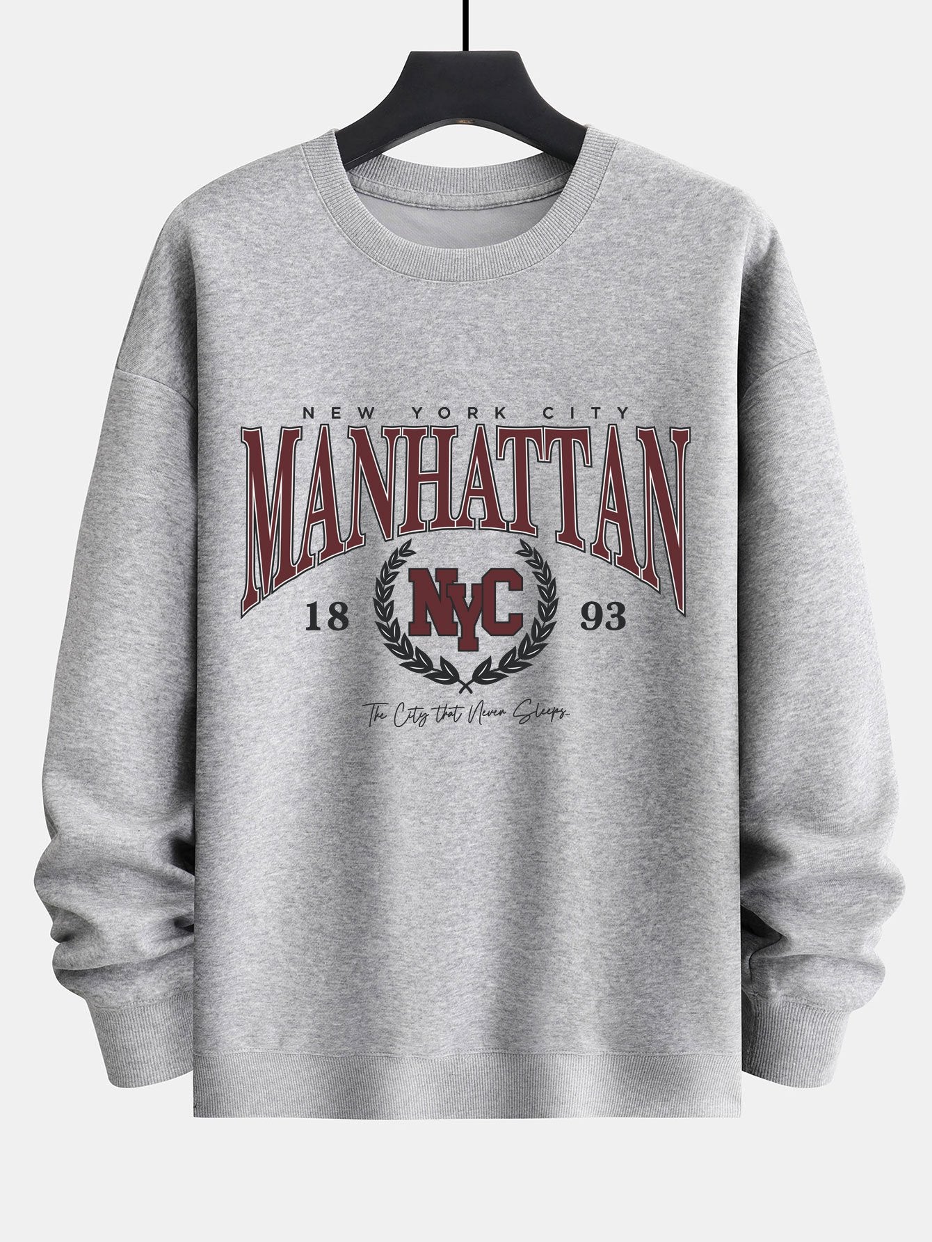 Manhattan Varsity Print Relax Fit Sweatshirt