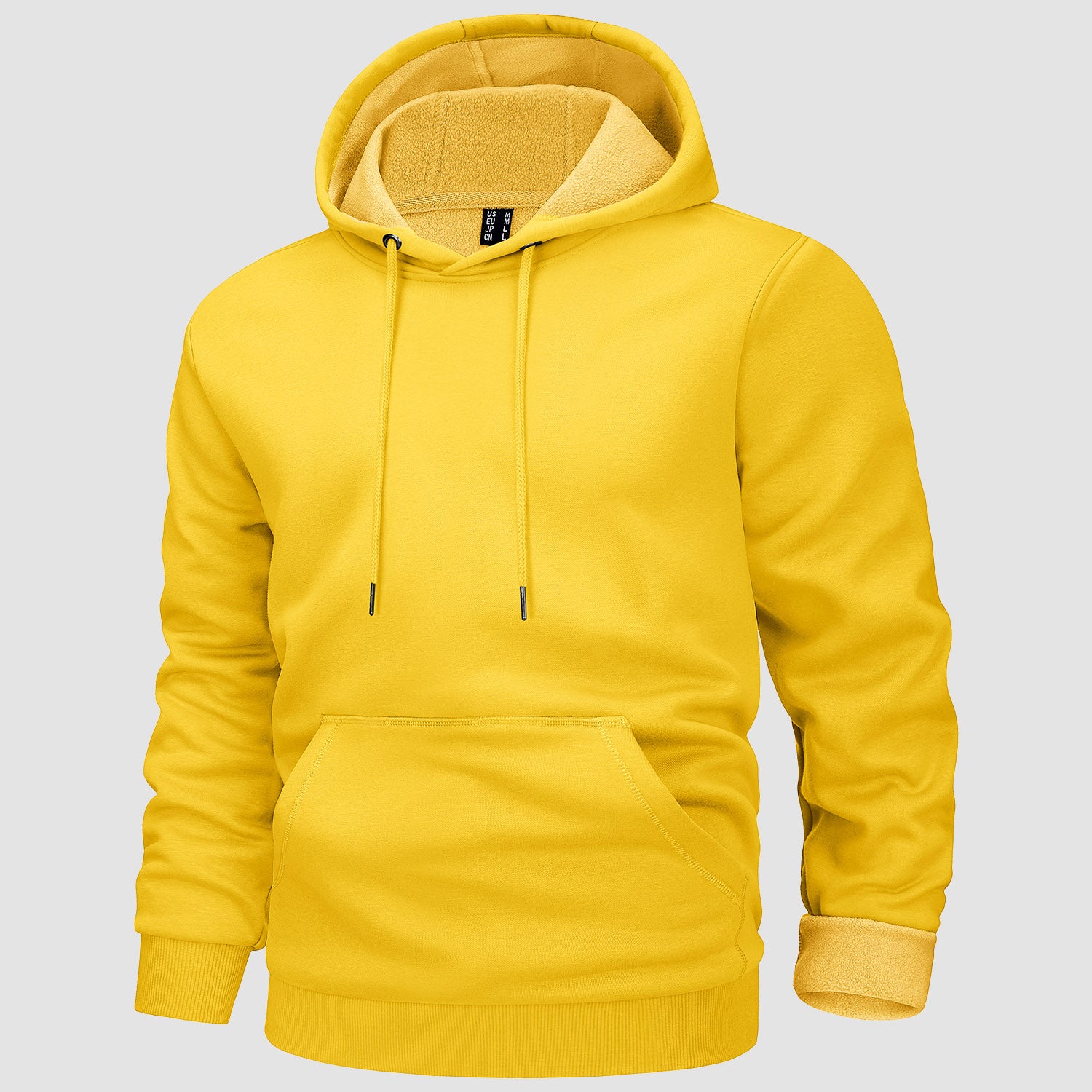 Men's Hoodies Fleece Lined Sweatshirts Casual Athletic Workout Pullover With Kanga Pocket
