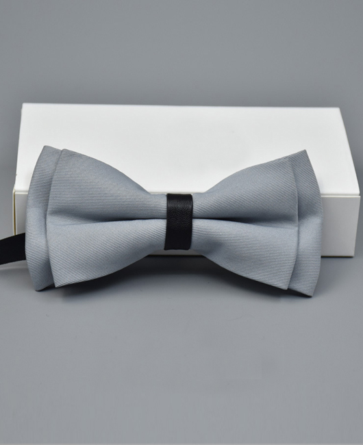 Business Plain Double Flat Bow Tie