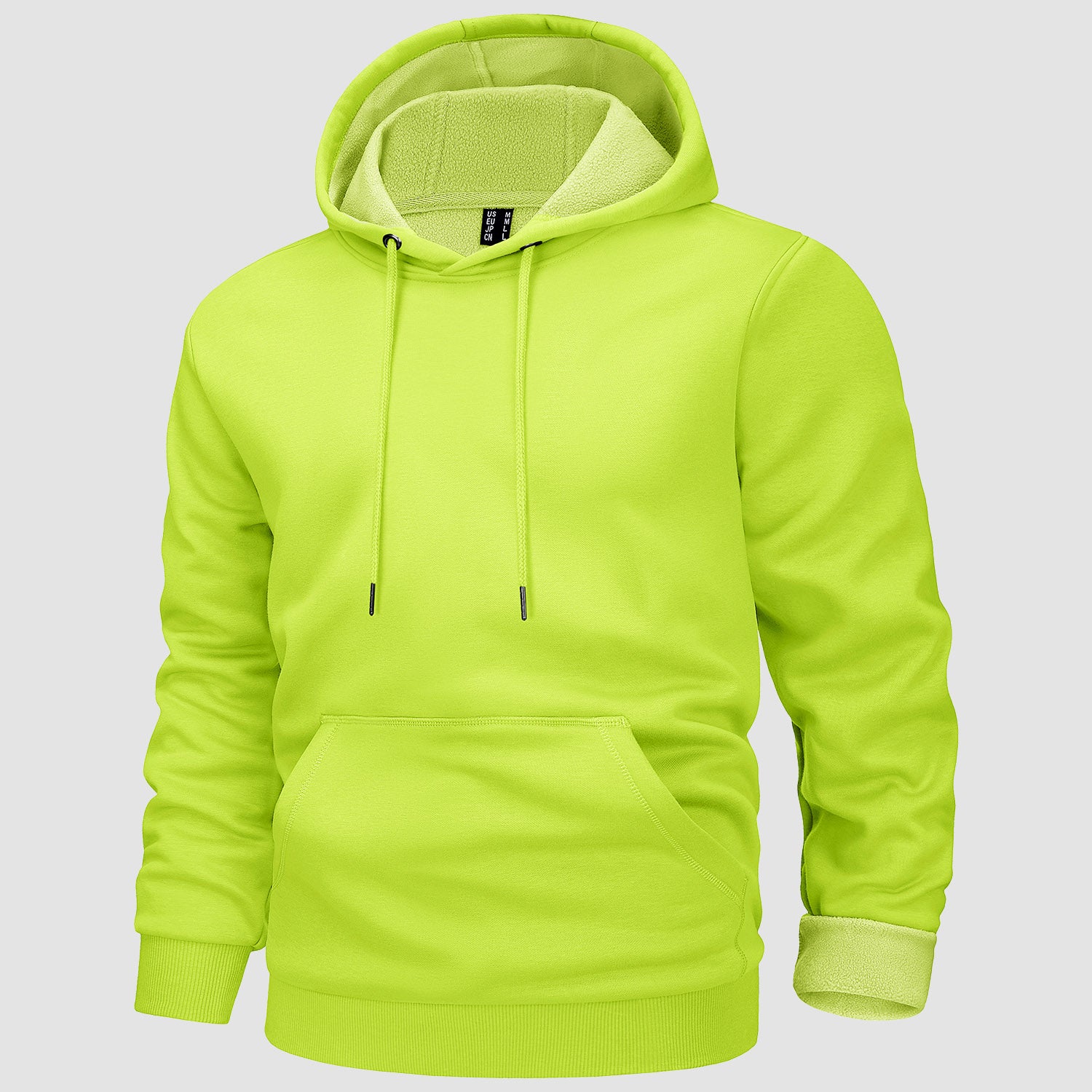 Men's Hoodies Fleece Lined Sweatshirts Casual Athletic Workout Pullover With Kanga Pocket