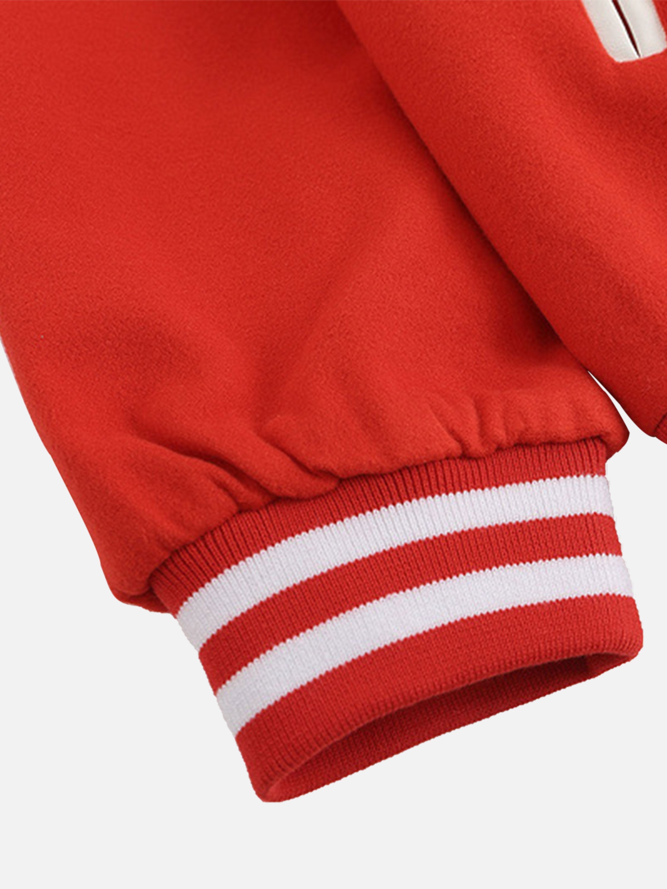 The Vimiaparty American Retro Hip-hop Flocked Letters Baseball Jacket