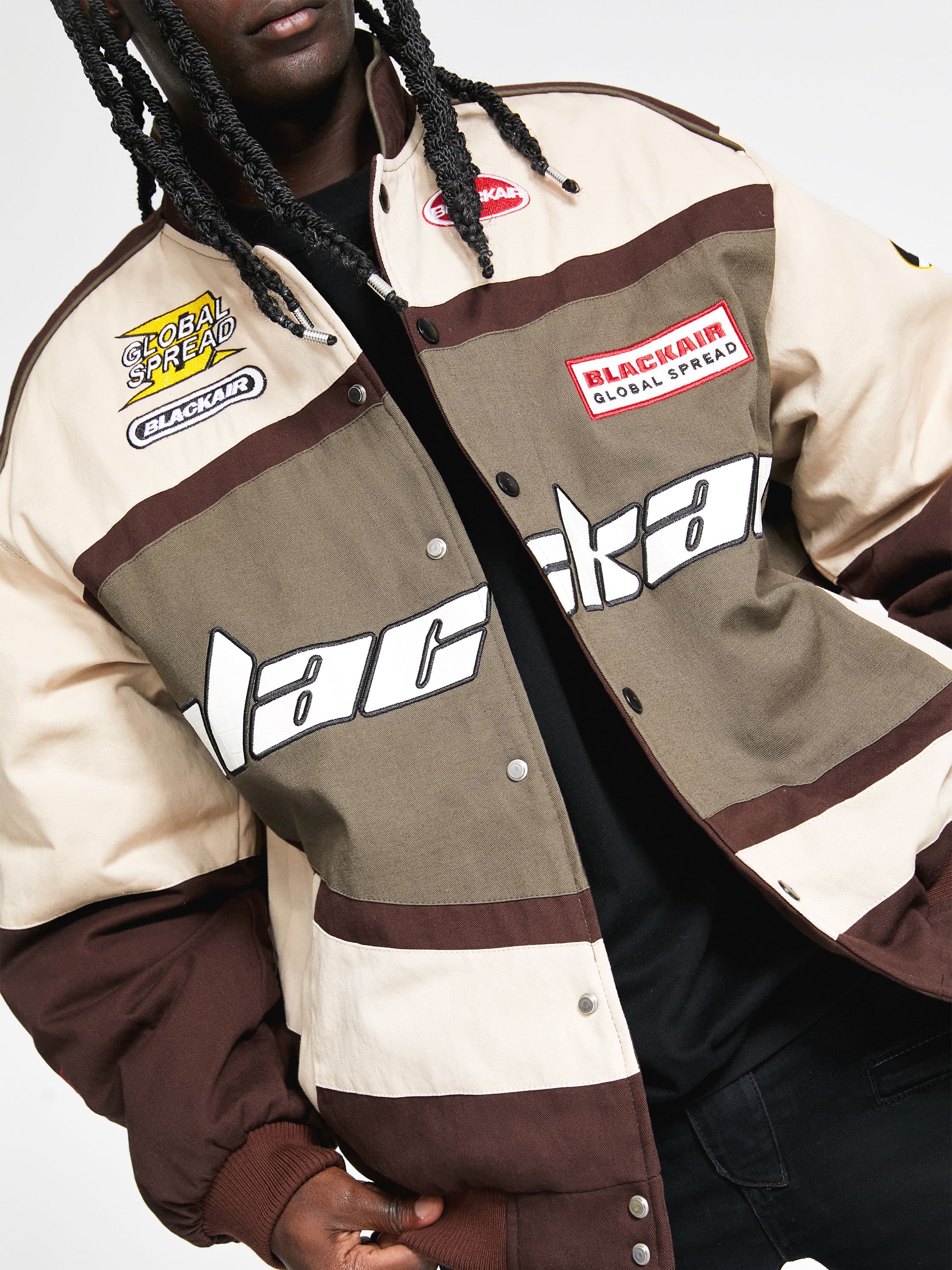 The Vimiaparty Retro Style Quilted Racing Jacket