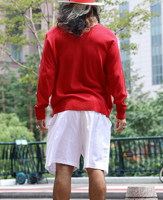 Solid V Neck Single Breasted Long Sleeve Knitted Sweater