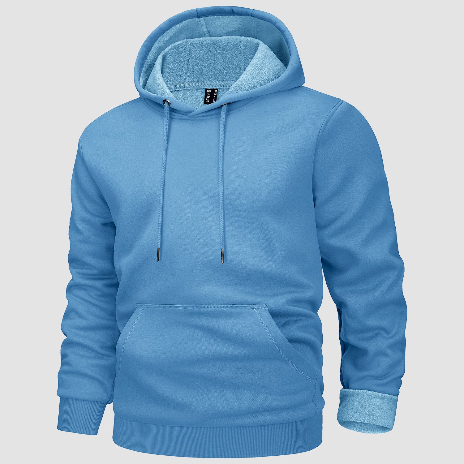 Men's Hoodies Fleece Lined Sweatshirts Casual Athletic Workout Pullover With Kanga Pocket