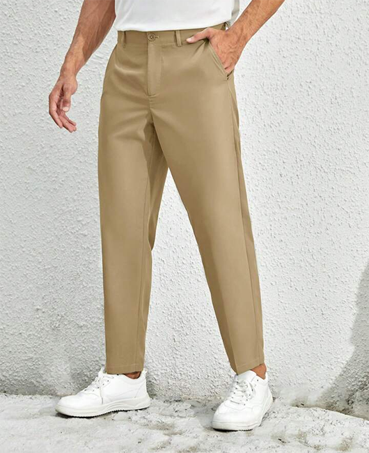 OK Daily Solid Slant Pocket Straight Leg Pants