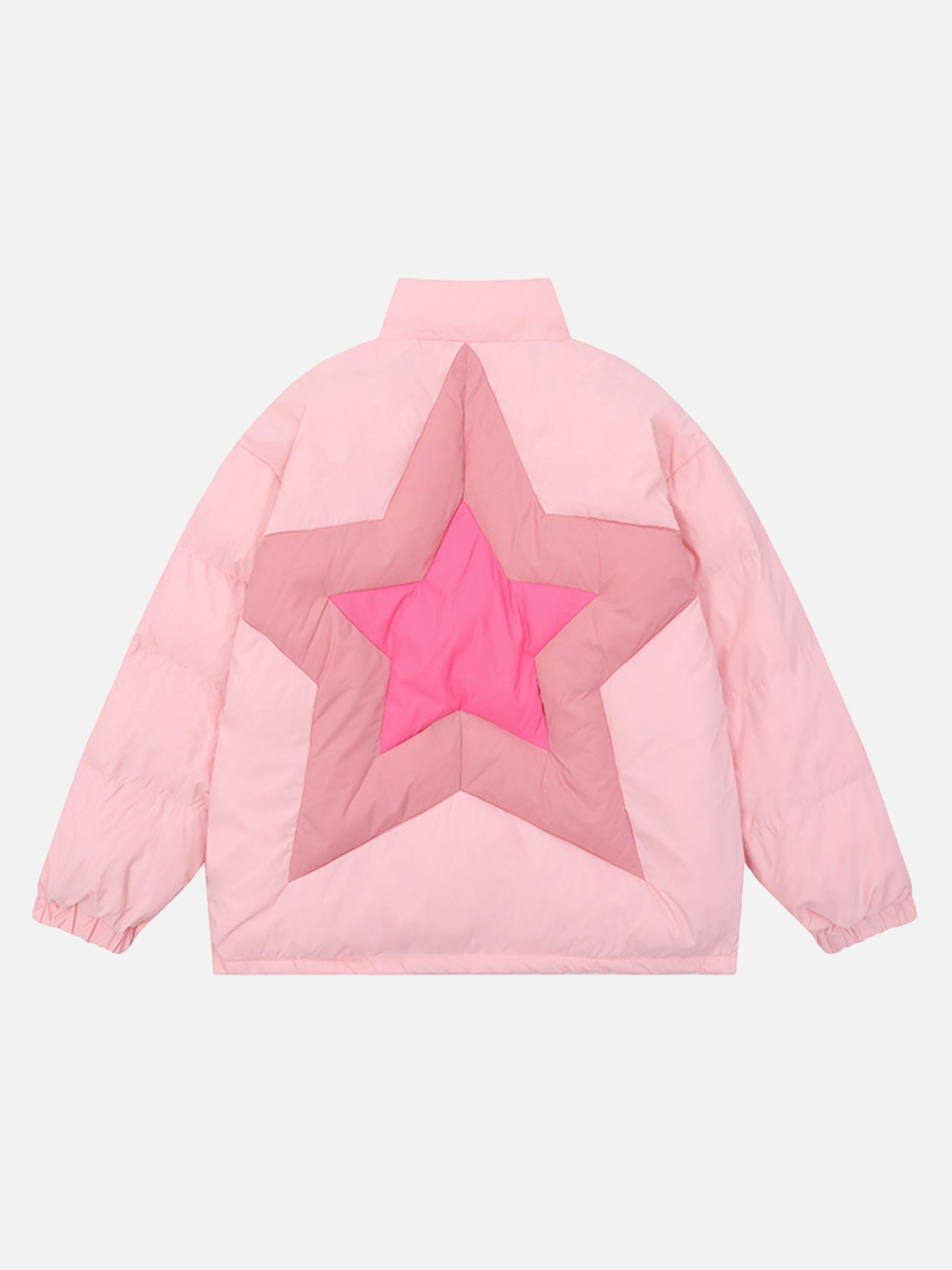The Vimiaparty American High Street Stars Thickened With Cotton Stand-up Collar Cotton Jacket
