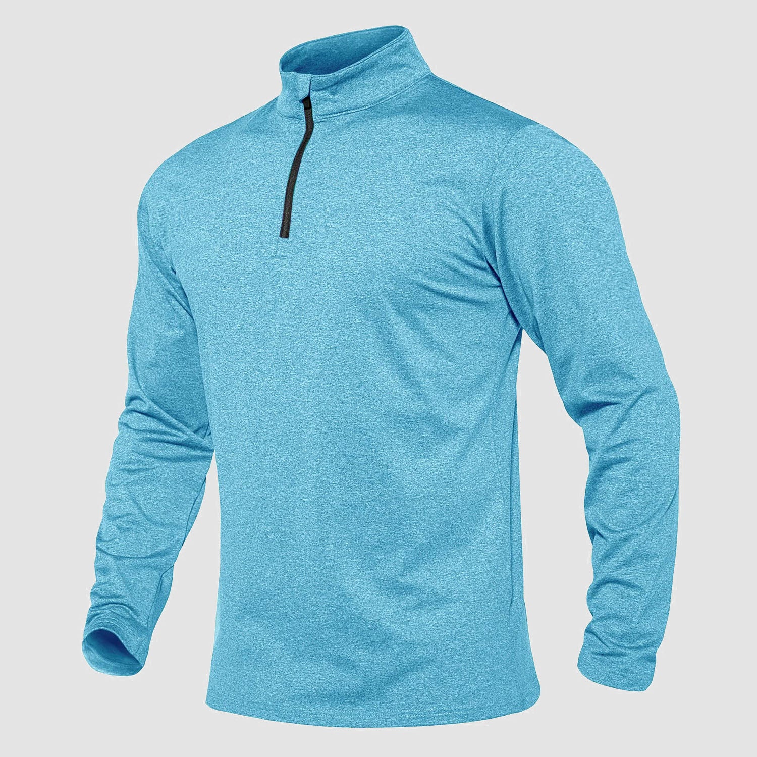 Men's Running Athletic Shirts 1/4 Zip Fleece Pullover Long Sleeve Sweatshirts for Winter