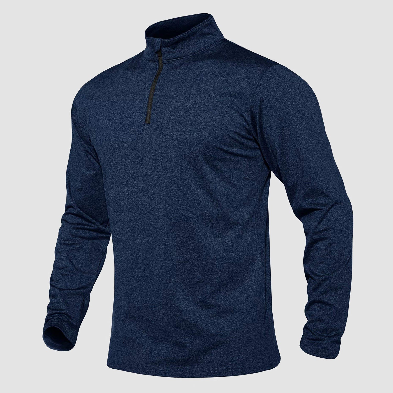 Men's Running Athletic Shirts 1/4 Zip Fleece Pullover Long Sleeve Sweatshirts for Winter