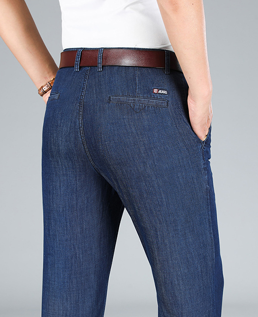 Daily Denim High Waist Slant Pocket Straight Leg Jeans