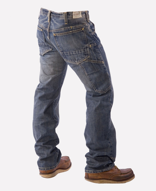 Casual Washed Pockets Design Denim Straight Leg Cargo Jeans