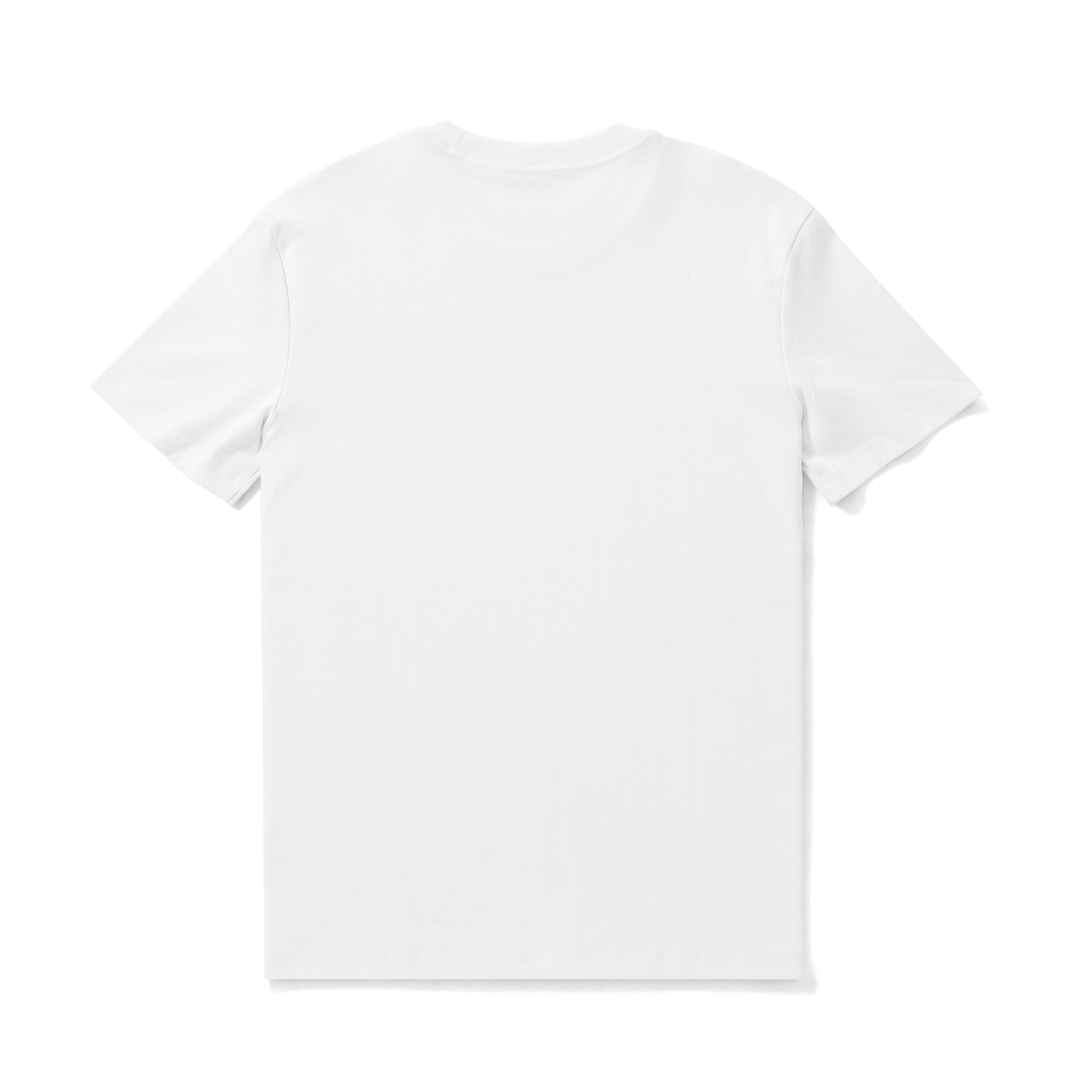 Stain-proof Crew Neck White Short Sleeve Tee