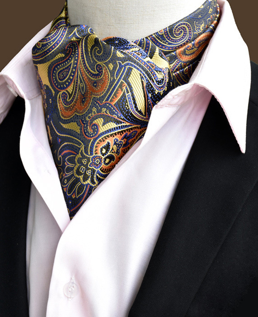 Classic Cashew Jacquard British Neckline Scarf