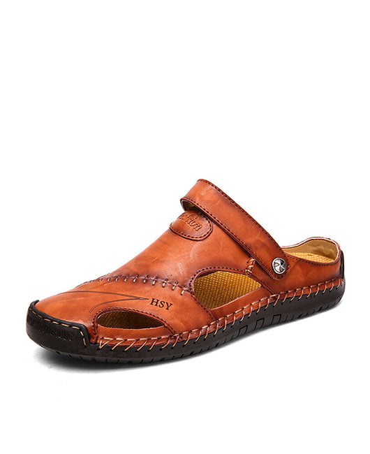 Men Slingback Hollow Out Slide Sandals
