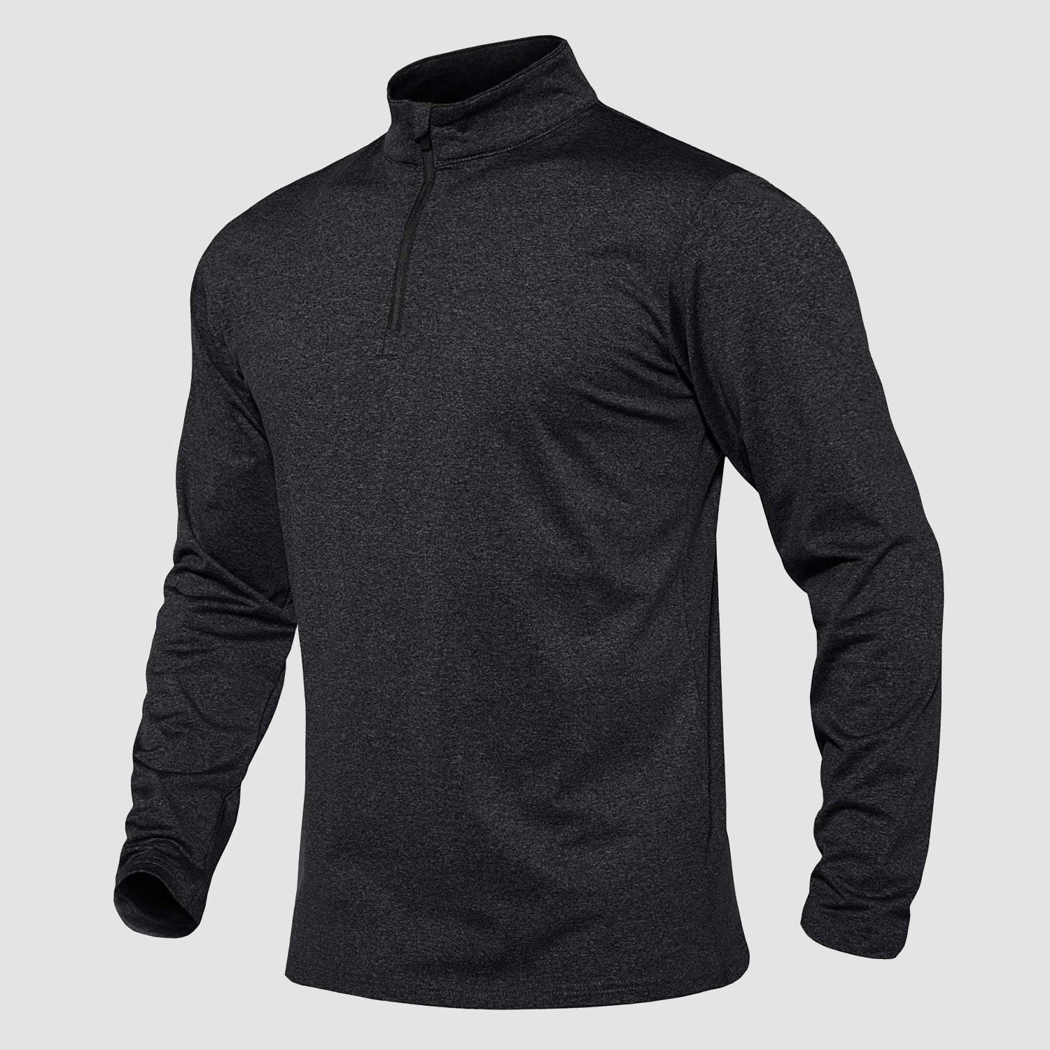 Men's Running Athletic Shirts 1/4 Zip Fleece Pullover Long Sleeve Sweatshirts for Winter