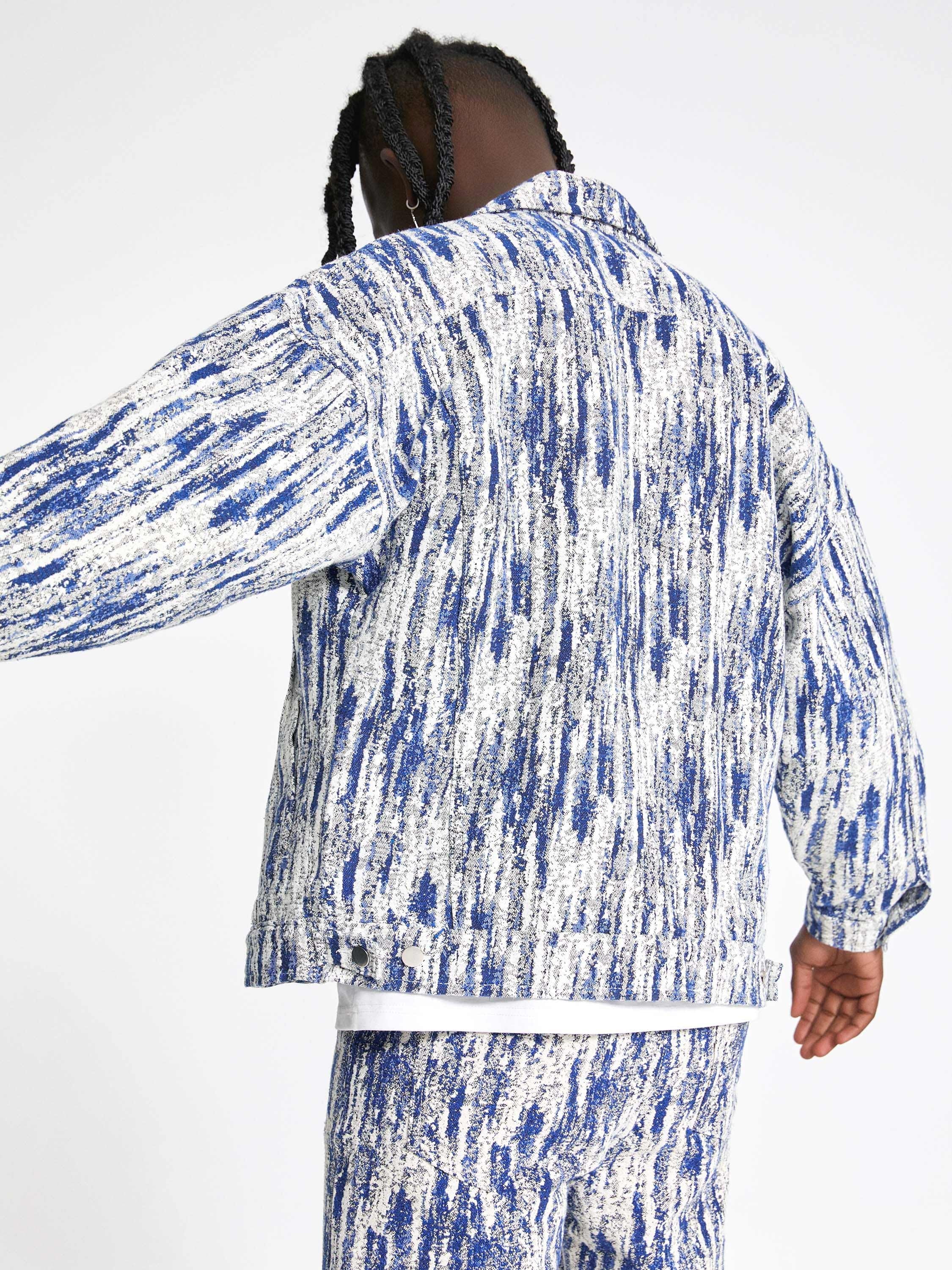 The Vimiaparty Jacquards Straight Trucker Jacket